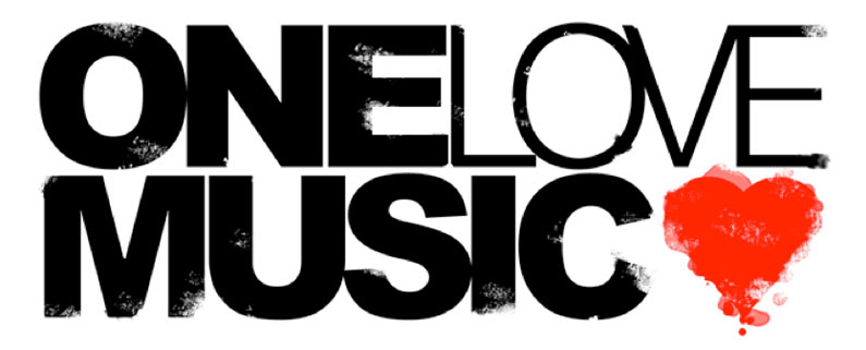 i love music logo. One Love Music.